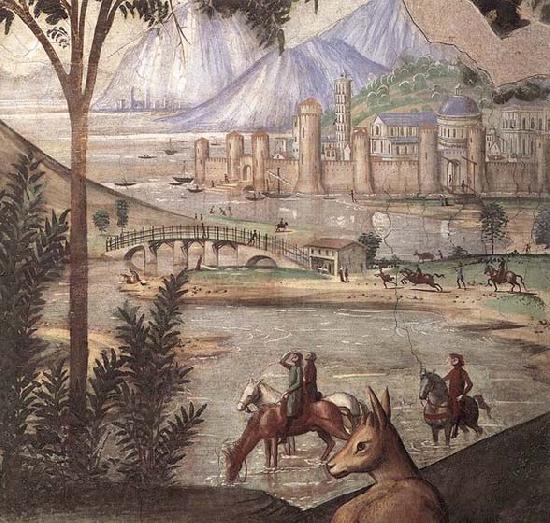 GHIRLANDAIO, Domenico Detail of Stigmata of St Francis France oil painting art